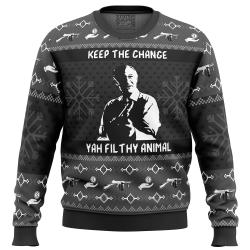 Keep the Change Yah Filthy Animal Home Alone Ugly Christmas Sweater Perfect And Unique Gifts For Adults Kids On Christmas