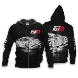 Anime Keisuke Takahashi RX-7 Hoodie Initial D Custom Anime Perfect And Unique Gifts For Otaku Anime Fans On Christmas