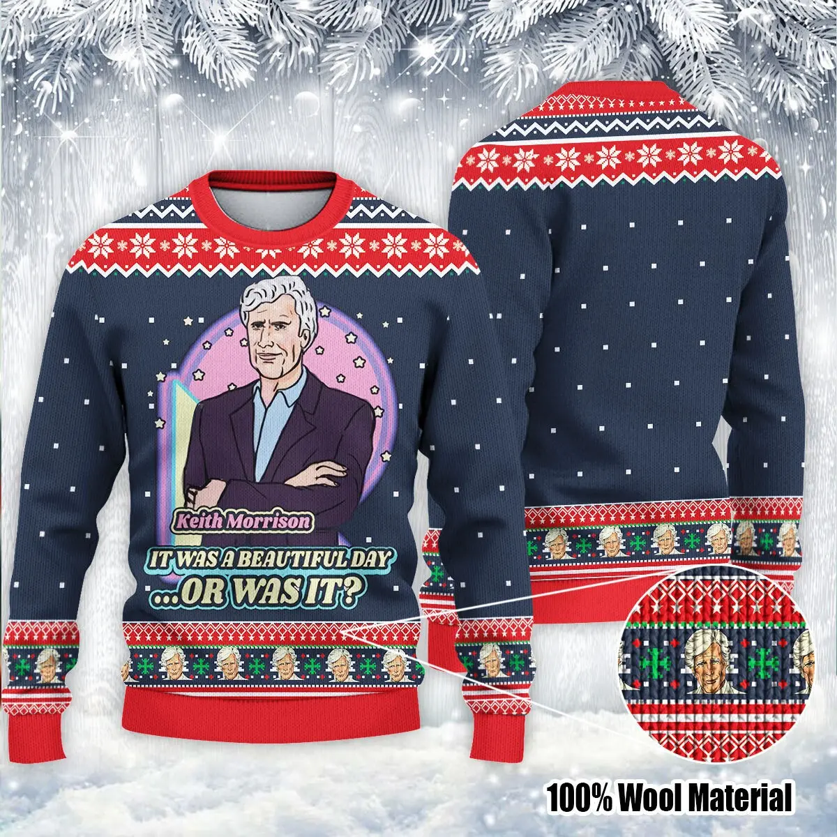 Keith Morrison It Was A Beautiful Day Or Christmas Sweater Perfect And Unique Gifts For Adults Kids On Christmas