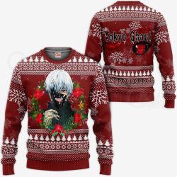 Ken Kaneki Cool Ugly Christmas Sweater Tokyo Ghoul Gift Idea Perfect And Unique Gifts For Adults Kids On Christmas