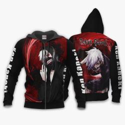 Anime Ken Kaneki Hoodie Shirt Tokyo Ghoul Anime Zip Jacket Perfect And Unique Gifts For Otaku Anime Fans On Christmas