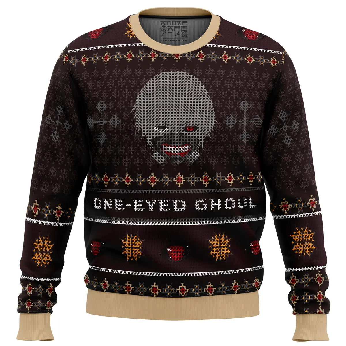 Ken Kaneki One-Eyed Ghoul Tokyo Ghoul Ugly Christmas Sweater Perfect And Unique Gifts For Adults Kids On Christmas