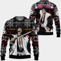 Kenpachi Zaraki Ugly Christmas Sweater Custom Anime BL Xmas Gifts Perfect And Unique Gifts For Adults Kids On Christmas