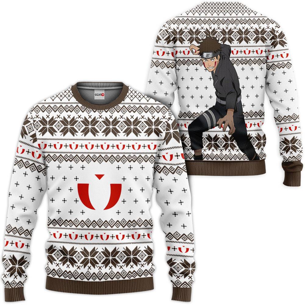 Kiba Inuzuka Ugly Christmas Sweater Custom For Anime Fans VA0822 Perfect And Unique Gifts For Adults Kids On Christmas