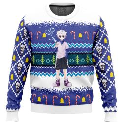Killua Zoldyck Hunter X Hunter Ugly Christmas Sweater Perfect And Unique Gifts For Adults Kids On Christmas