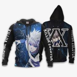 Anime Killua Zoldyck Hoodie Custom Skill Anime Shirts Perfect And Unique Gifts For Otaku Anime Fans On Christmas