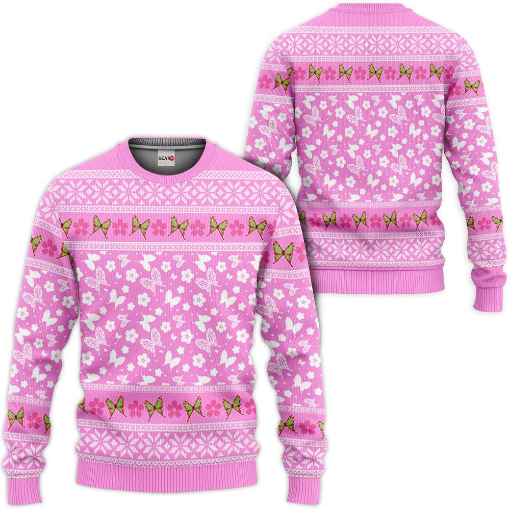 Kimetsu Kanao Tsuyuri Custom Anime Ugly Christmas Sweater Perfect And Unique Gifts For Adults Kids On Christmas