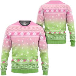 Kimetsu Mitsuri Kanroji Custom Anime Ugly Christmas Sweater Perfect And Unique Gifts For Adults Kids On Christmas