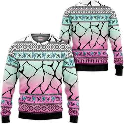 Kimetsu Shinobu Kocho Custom Anime Ugly Christmas Sweater Perfect And Unique Gifts For Adults Kids On Christmas