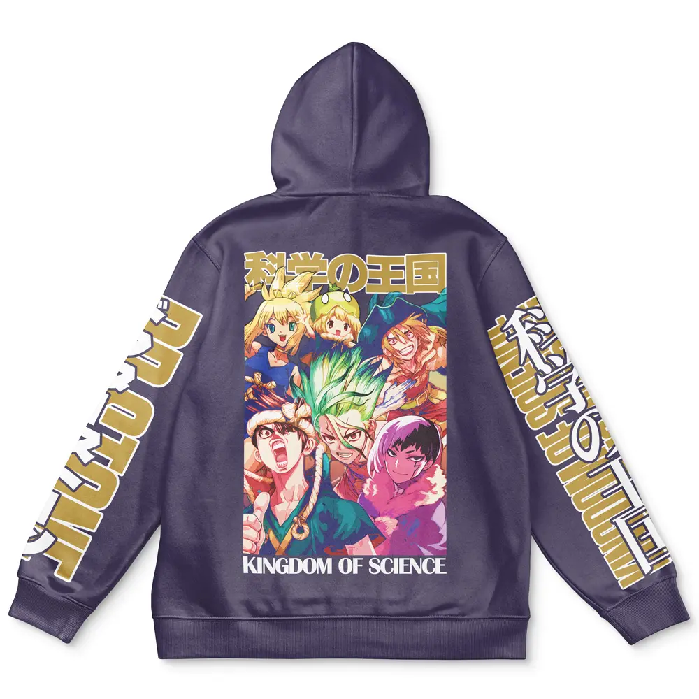 Anime Kingdom of Science Dr. Stone Streetwear Hoodie Perfect And Unique Gifts For Otaku Anime Fans On Christmas