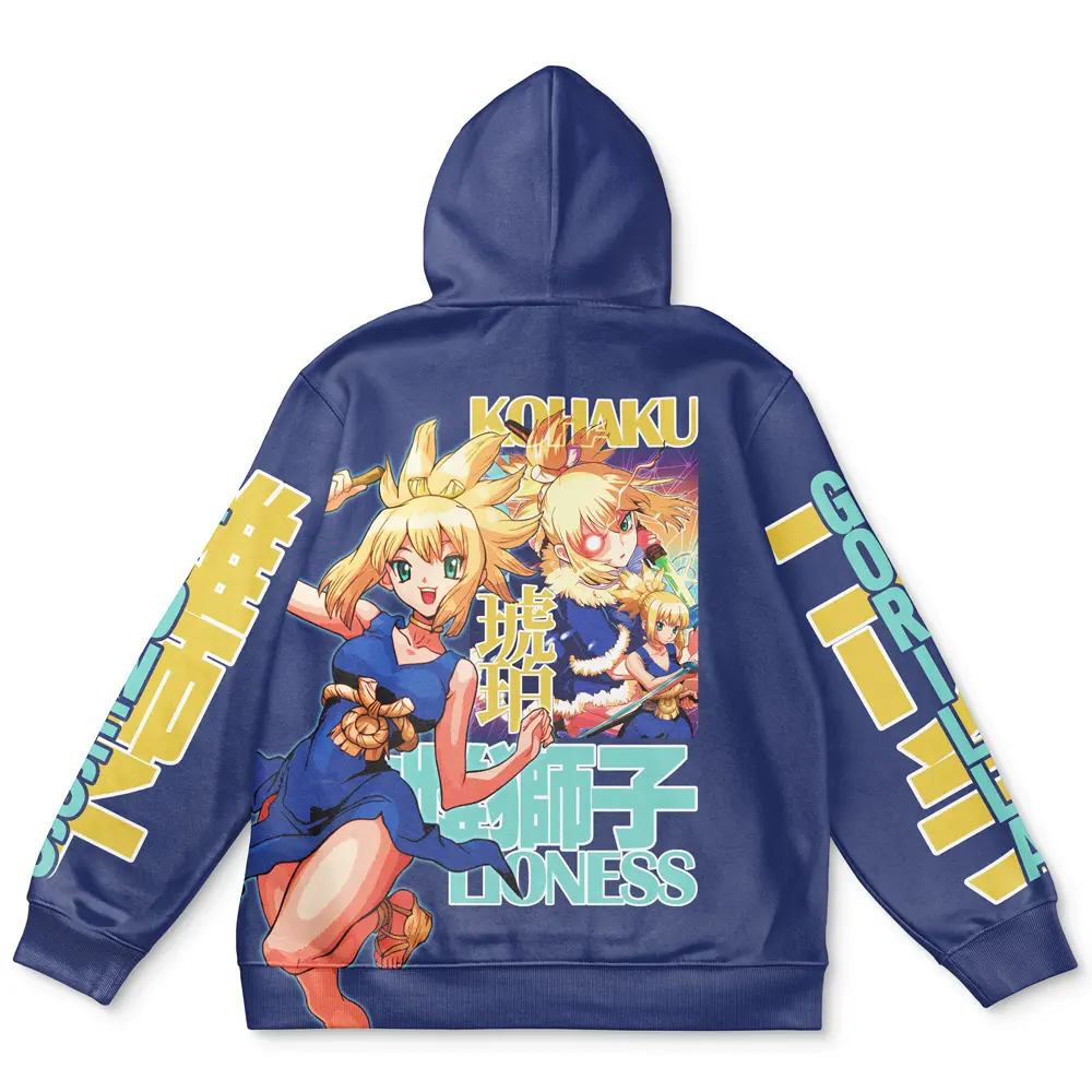 Anime Kohaku Dr. Stone Streetwear Hoodie Perfect And Unique Gifts For Otaku Anime Fans On Christmas