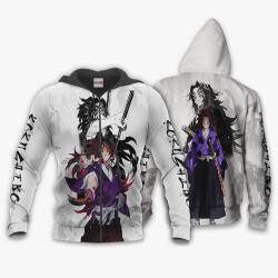 Anime Kokushibo Hoodie Kimetsu Custom Anime Perfect And Unique Gifts For Otaku Anime Fans On Christmas