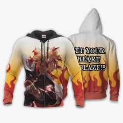 Anime Kyojuro Rengoku Hoodie Demon Slayer Perfect And Unique Gifts For Otaku Anime Fans On Christmas