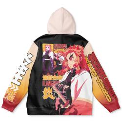 Anime Kyojuro Rengoku V2 Demon Slayer Streetwear Hoodie Perfect And Unique Gifts For Otaku Anime Fans On Christmas