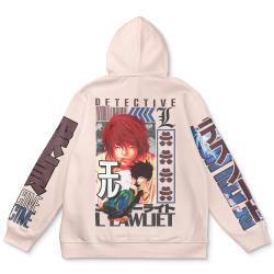 Anime L Death Note Streetwear Hoodie Perfect And Unique Gifts For Otaku Anime Fans On Christmas