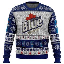 Labatt Blue Ugly Christmas Sweater Perfect And Unique Gifts For Adults Kids On Christmas Holiday