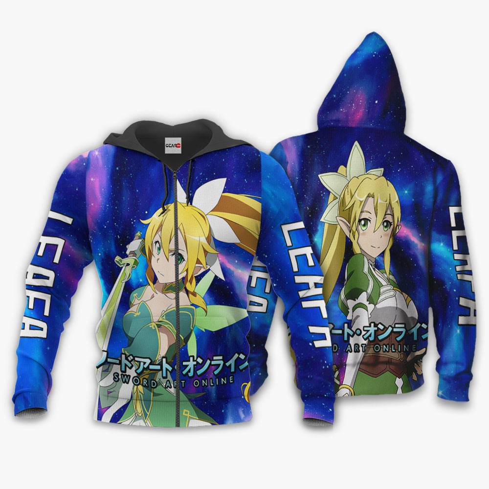 Anime Leafa Hoodie Sword Art Online Custom Anime Galaxy Style Perfect And Unique Gifts For Otaku Anime Fans On Christmas