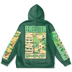 Anime Leafeon Pokemon Streetwear Hoodie Perfect And Unique Gifts For Otaku Anime Fans On Christmas
