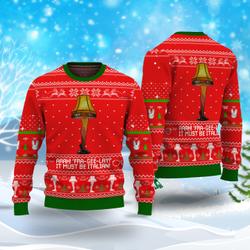 Leg Lamp Frageelay It Must Be Italian A Xmas Story Ugly Christmas Sweater Perfect And Unique Gifts For Adults Kids On Christmas
