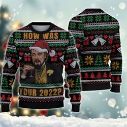 Leonardo DiCaprio Meme Christmas Jumper Sweater Sweatshirt Perfect And Unique Gifts For Adults Kids On Christmas