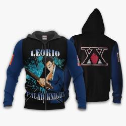 Anime Leorio Hoodie Custom Anime Hunter x Hunter Perfect And Unique Gifts For Otaku Anime Fans On Christmas