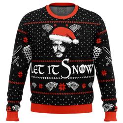 Let it Snow Jon Game of Thrones Ugly Christmas Sweater Perfect And Unique Gifts For Adults Kids On Christmas