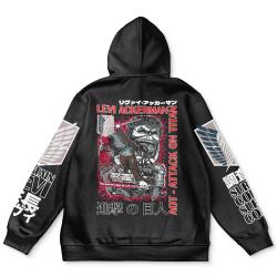 Anime Levi Ackerman x Beast Titan Attack on Titan Streetwear Hoodie Perfect And Unique Gifts For Otaku Anime Fans On Christmas