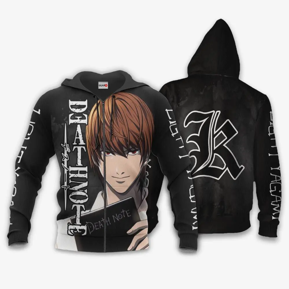Anime Light Yagami Shirts Merch Custom Anime Merch Perfect And Unique Gifts For Otaku Anime Fans On Christmas