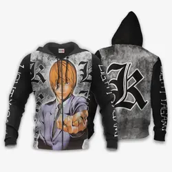 Anime Light Yagami Hoodie Kira Anime Merch Perfect And Unique Gifts For Otaku Anime Fans On Christmas