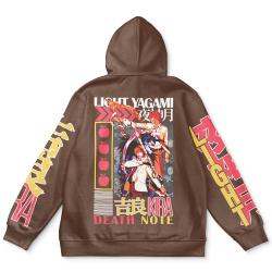 Anime Light Yagami Death Note Streetwear Hoodie Perfect And Unique Gifts For Otaku Anime Fans On Christmas