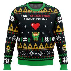 Link To My Heart Legend of Zelda Ugly Christmas Sweater Perfect And Unique Gifts For Adults Kids On Christmas
