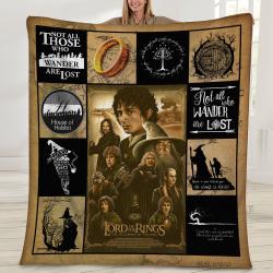 Movie Lord Of The Rings Classic Movie Fleece Sherpa Blanket Perfect Gifts For Family On Christmas