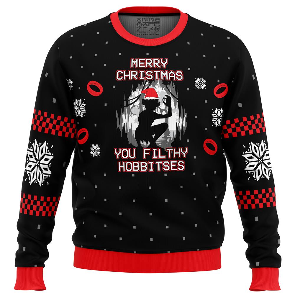 Lord of the Rings Filthy Hobitses Ugly Christmas Sweater Perfect And Unique Gifts For Adults Kids On Christmas