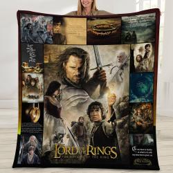 Movie Lord Of The Rings Movie Fleece Sherpa Blanket Perfect And Unique Gifts For Family On Christmas