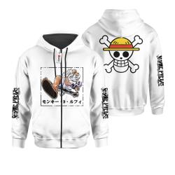Anime Luffy Gear 5 White Hair Anime Shirts Merch Custom For Fans Perfect And Unique Gifts For Otaku Anime Fans On Christmas
