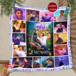 Movie Luisa Encanto Movie And Donkey Fleece Sherpa Blanket Perfect Gifts For Family On Christmas