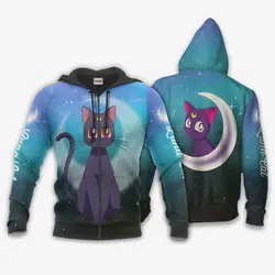 Anime Luna Cat Hoodie Sailor Moon Anime Perfect And Unique Gifts For Otaku Anime Fans On Christmas