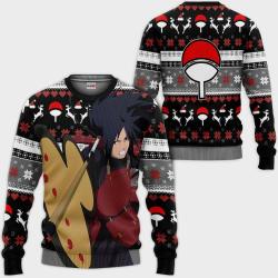 Madara Uchiha Ugly Christmas Sweater Akatsuki Custom Anime Perfect And Unique Gifts For Adults Kids On Christmas