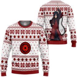Madara Uchiha Ugly Christmas Sweater Custom For Anime Fans VA0822 Perfect And Unique Gifts For Adults Kids On Christmas