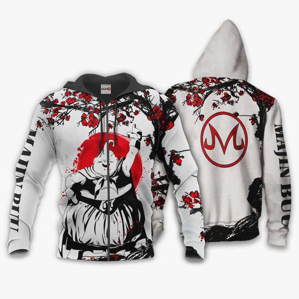 Anime Majin Buu Hoodie Japan Style Anime Shirt Perfect And Unique Gifts For Otaku Anime Fans On Christmas