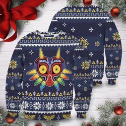 Majora's Mask Knitted Sweater Ugly Christmas Xmas Shirt Perfect And Unique Gifts For Adults Kids On Christmas