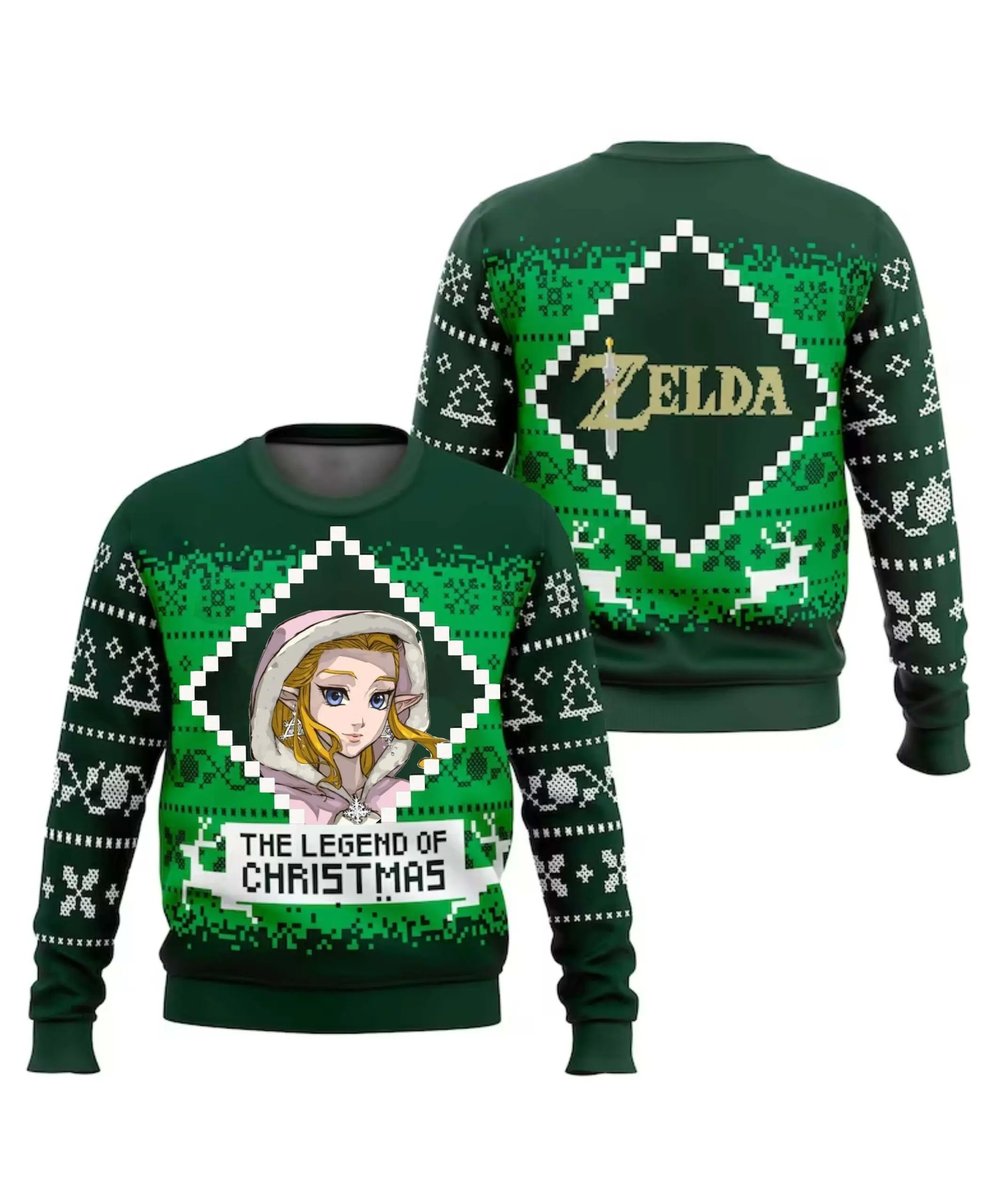 Majora's The Legend Of Zelda Santa Ugly Sweater Christmas Gift Perfect And Unique Gifts For Adults Kids On Christmas
