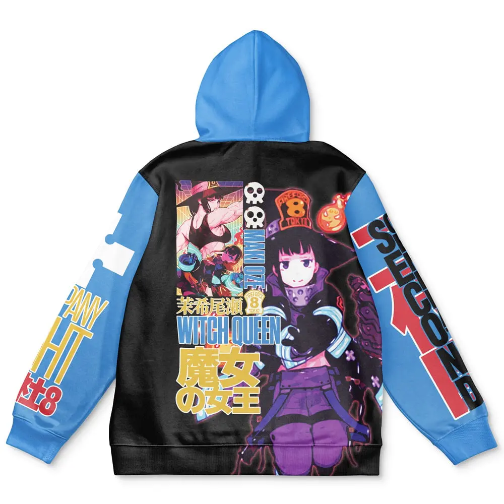 Anime Maki Oze Fire Force Streetwear Hoodie Perfect And Unique Gifts For Otaku Anime Fans On Christmas