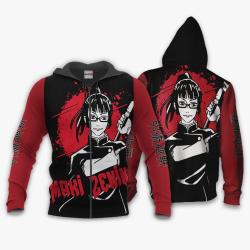 Anime Maki Zenin Hoodie Custom Anime Monochrome Perfect And Unique Gifts For Otaku Anime Fans On Christmas