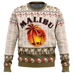 Malibu Rum Ugly Christmas Sweater Perfect And Unique Gifts For Adults Kids On Christmas Holiday