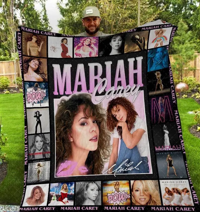 Music Mariah Carey Music Lovers Quilt Fleece Sherpa Blanket Perfect Gifts For Family On Christmas