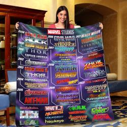 Movie Marvel Universe Movies Super Hero Fleece Sherpa Blanket Perfect Gifts For Family On Christmas