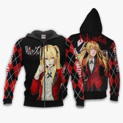 Anime Mary Saotome Hoodie Shirt Kakegurui Anime Zip Jacket Perfect And Unique Gifts For Otaku Anime Fans On Christmas