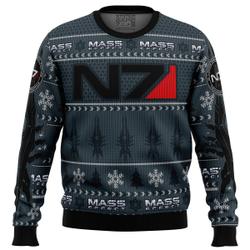 Mass Effect N7 Ugly Christmas Sweater Perfect And Unique Gifts For Adults Kids On Christmas