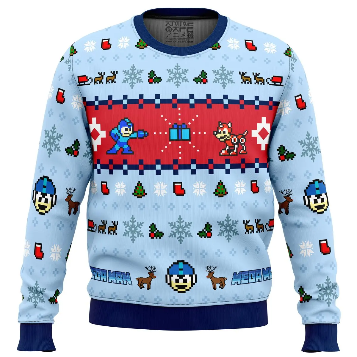 Mega Man Mega Holiday Ugly Christmas Sweater Perfect And Unique Gifts For Adults Kids On Christmas
